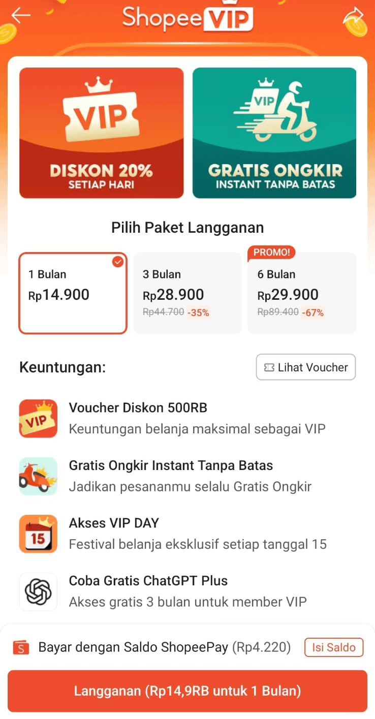 Shopee VIP